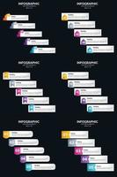 incluye infografías vectoriales profesionales en tu presentación con nuestro paquete. vector