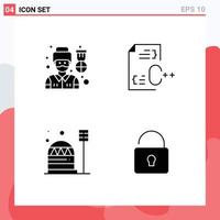 Creative Icons Modern Signs and Symbols of driver base man develop construction Editable Vector Design Elements