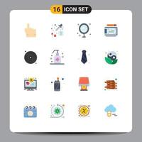 16 Universal Flat Colors Set for Web and Mobile Applications art wacom bathroom tablet art Editable Pack of Creative Vector Design Elements