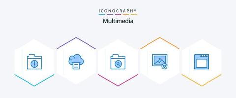 Multimedia 25 Blue icon pack including . . find. tabs. app vector