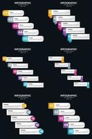 agregue impacto a su presentación con nuestro paquete de infografías vectoriales. vector