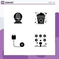Creative Icons Modern Signs and Symbols of glass computers easter snack devices Editable Vector Design Elements
