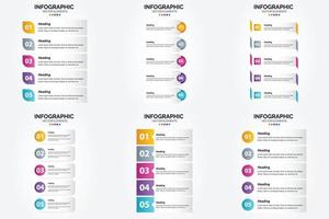 infografías vectoriales de diseño plano perfectas para folletos publicitarios. volantes y revistas. vector