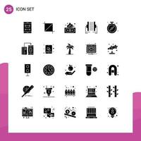 Set of 25 Modern UI Icons Symbols Signs for transfer data tool connection money Editable Vector Design Elements