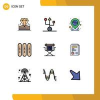 9 Creative Icons Modern Signs and Symbols of loaf fall technology event placeholder Editable Vector Design Elements