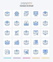 Creative Email 25 Blue icon pack  Such As marketing. new. message. email. mail vector