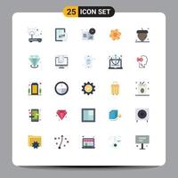 Universal Icon Symbols Group of 25 Modern Flat Colors of shape brand technology branding cd Editable Vector Design Elements