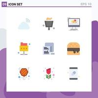 9 Creative Icons Modern Signs and Symbols of data folder animation file software Editable Vector Design Elements