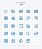 Creative Layout 25 Blue icon pack  Such As loading. ellipsis. order. wireframe. links vector