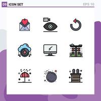 9 Creative Icons Modern Signs and Symbols of plus add device cloud rotate Editable Vector Design Elements