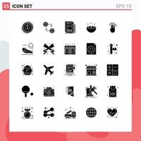 25 Creative Icons Modern Signs and Symbols of nest easter component celebration system Editable Vector Design Elements