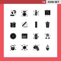 16 Creative Icons Modern Signs and Symbols of easter cart business basket presentation Editable Vector Design Elements