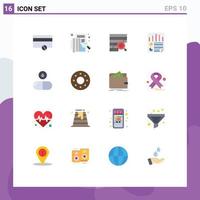 16 Creative Icons Modern Signs and Symbols of report document analysis data data Editable Pack of Creative Vector Design Elements