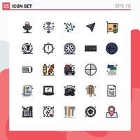 Universal Icon Symbols Group of 25 Modern Filled line Flat Colors of computers add smart share instagram Editable Vector Design Elements