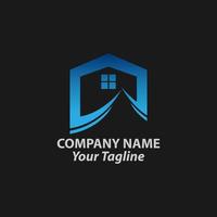 Creative Real Estate Logo Design. House Logo Design. Real Estate Vector Icon.EPS 10