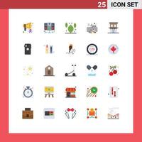 25 Creative Icons Modern Signs and Symbols of property estate leaf architecture type Editable Vector Design Elements