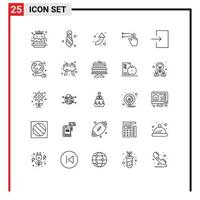 25 Creative Icons Modern Signs and Symbols of plug input arrows enter lefts Editable Vector Design Elements