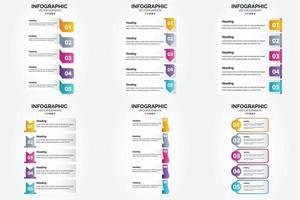 este conjunto de ilustraciones vectoriales es perfecto para crear infografías para publicidad. folletos volantes y revistas. vector