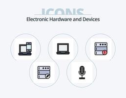 diseño de iconos del paquete de iconos llenos de línea de dispositivos 5. . borrar. base de datos. base de datos. cerrar vector