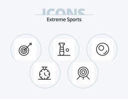 paquete de iconos de línea deportiva 5 diseño de iconos. . salto a la comba. . carrera vector
