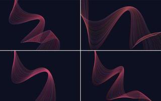 modern wave curve abstract presentation background Pack vector