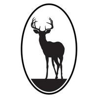 vector icono de ciervo aislado sobre fondo blanco. ilustración de vector de icono de ciervo