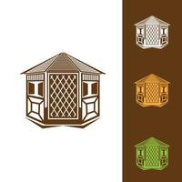 gazebo icon vector on white background, gazebo trendy filled icons from Architecture and city collection, gazebo vector illustration