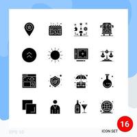 16 Creative Icons Modern Signs and Symbols of transport car day traning talent Editable Vector Design Elements