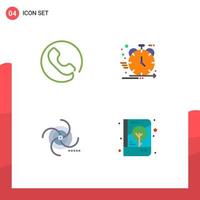 Modern Set of 4 Flat Icons Pictograph of answer cosmos product development galaxy Editable Vector Design Elements