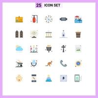 25 iconos creativos signos y símbolos modernos de park man deportes accesorios de moda elementos de diseño vectorial editables vector