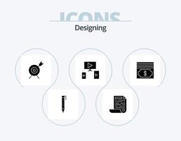 Designing Glyph Icon Pack 5 Icon Design. . . goal. money. cash vector