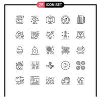 25 Creative Icons Modern Signs and Symbols of expertise paper summer launch airplane Editable Vector Design Elements