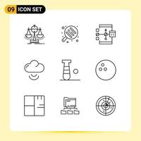 9 Creative Icons Modern Signs and Symbols of bat wifi app signal flowchart Editable Vector Design Elements