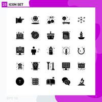 Stock Vector Icon Pack of 25 Line Signs and Symbols for internet router cherry point internet Editable Vector Design Elements