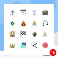 paquete de iconos de vector de stock de 16 signos y símbolos de línea para inversión dinero jugar juego de efectivo paquete editable de elementos de diseño de vector creativo