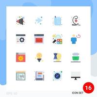 16 Universal Flat Colors Set for Web and Mobile Applications programming develop list coding hari raya Editable Pack of Creative Vector Design Elements