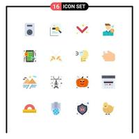 Stock Vector Icon Pack of 16 Line Signs and Symbols for fee full hunting down search Editable Pack of Creative Vector Design Elements