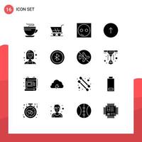 16 Creative Icons Modern Signs and Symbols of web communication devices browser hardware Editable Vector Design Elements