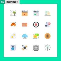 16 Creative Icons Modern Signs and Symbols of atoms fruits play food breakfast Editable Pack of Creative Vector Design Elements