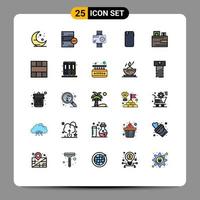 25 Creative Icons Modern Signs and Symbols of back mobile camera smart phone photo Editable Vector Design Elements