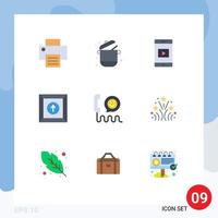 Universal Icon Symbols Group of 9 Modern Flat Colors of help communication mobile call product Editable Vector Design Elements