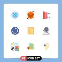 9 Creative Icons Modern Signs and Symbols of baking time machine islam restore ramadan Editable Vector Design Elements