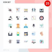 25 Creative Icons Modern Signs and Symbols of transfer data performance connection tubes Editable Vector Design Elements