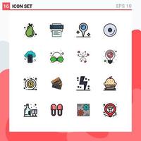 16 Creative Icons Modern Signs and Symbols of cloud storage cloudstorage map video cd Editable Creative Vector Design Elements