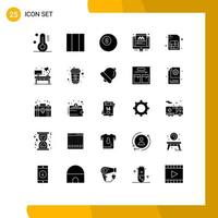 paquete de iconos de vector de stock de 25 signos y símbolos de línea para el escritorio que vive viajando a casa elementos de diseño de vector editables móviles