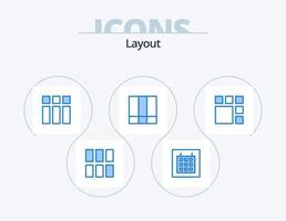 Layout Blue Icon Pack 5 Icon Design. . . editing. wireframe. calendar vector