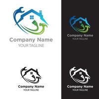 Logo design related to house repair, remodeling or painting. vector
