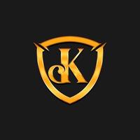 diseño abstracto del logotipo de la letra k, oro, industria de la belleza y logotipo de la moda.negocio de cosméticos, salones de spa naturales. empresas y clínicas de yoga, medicina vector