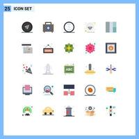 Set of 25 Modern UI Icons Symbols Signs for sheep easter first social power Editable Vector Design Elements