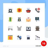 16 Flat Color concept for Websites Mobile and Apps hardware phone filled mobile call Editable Pack of Creative Vector Design Elements